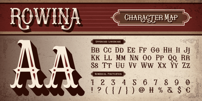 Rowina Font Poster 2