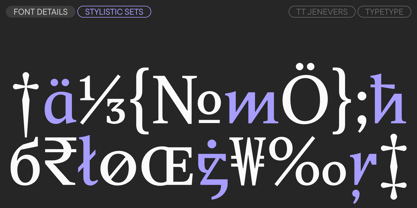 TT Jenevers Font Poster 15