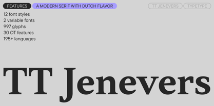 TT Jenevers Font Poster 1