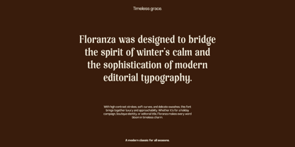 Floranza Font Poster 2