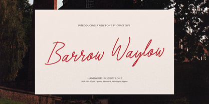 Barrow Waylow Font Poster 1