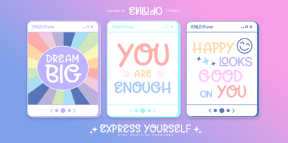 Enludo Font Poster 7