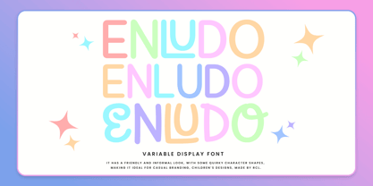 Enludo Font Poster 1