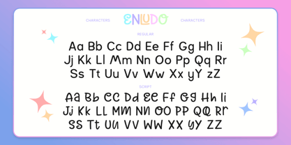 Enludo Font Poster 10
