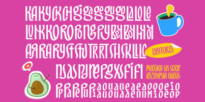 Mandiora Font Poster 13