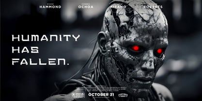 Digital Obelisk Font Poster 9