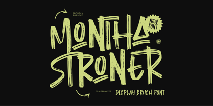 Montha Stroner Font Poster 1