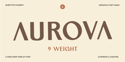 Aurova Font Poster 1