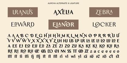 Aurova Font Poster 14
