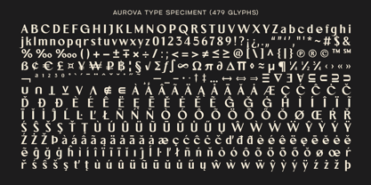 Aurova Font Poster 13