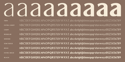 Aurova Font Poster 2