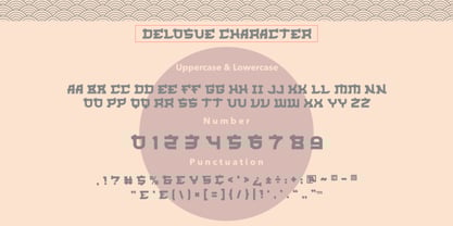 Delosue Japanese Style Font Poster 8