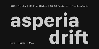 Asperia Drift Font Poster 1
