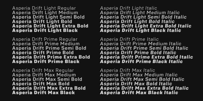 Asperia Drift Font Poster 2