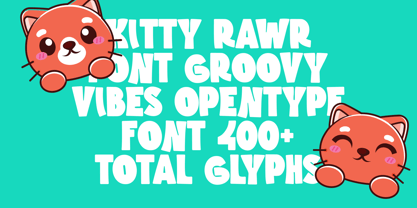 Kitty Rawr Font Poster 4