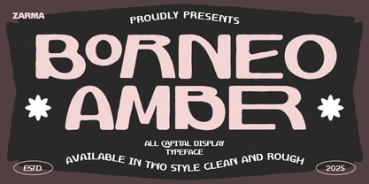 Borneo Amber Font Poster 1