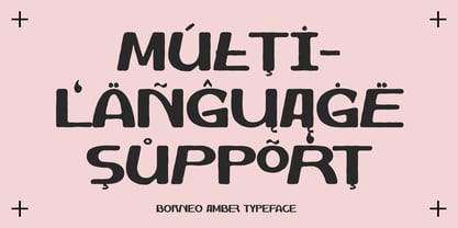 Borneo Amber Font Poster 11