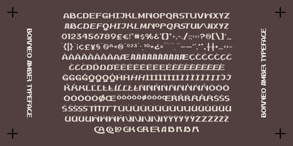 Borneo Amber Font Poster 12