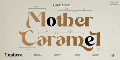 Al Enphera Font Poster 12