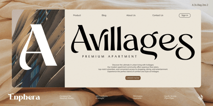 Al Enphera Font Poster 10