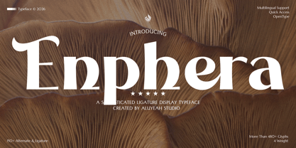Al Enphera Font Poster 1