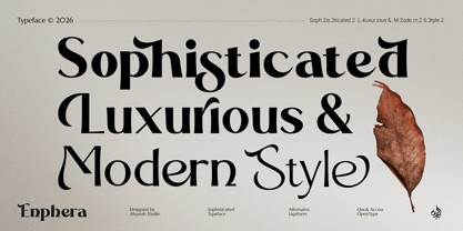 Al Enphera Font Poster 2