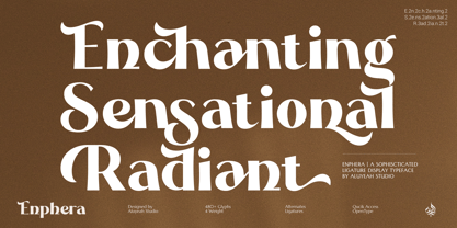 Al Enphera Font Poster 4