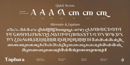 Al Enphera Font Poster 15