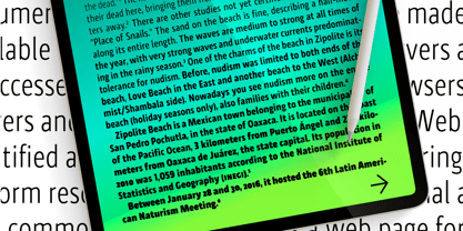 Zipolite Rounded Font Poster 3