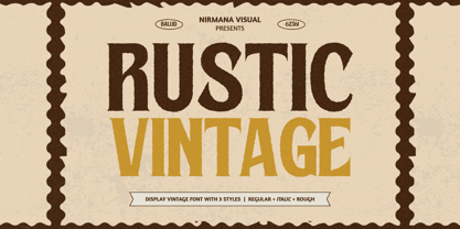 Rustic Vintage Font Poster 1