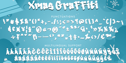 Xmas Graffiti Font Poster 5