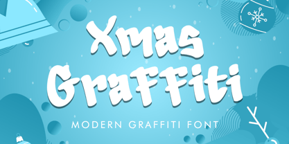 Xmas Graffiti Font Poster 1