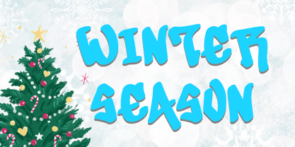 Xmas Graffiti Font Poster 2