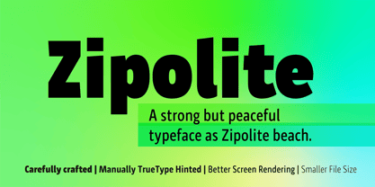 Zipolite Font Poster 1