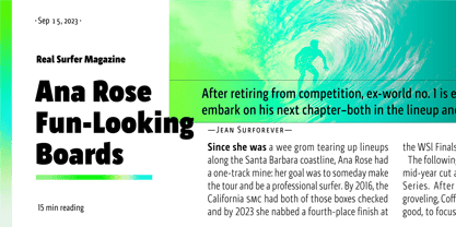 Zipolite Font Poster 3