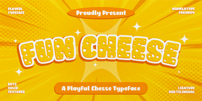 Fun Cheese Font Poster 1