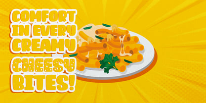 Fun Cheese Font Poster 5