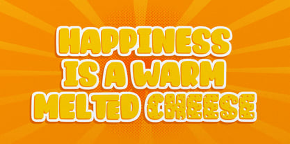 Fun Cheese Font Poster 6