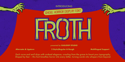 Froth Font Poster 1