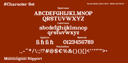 Fareza Font Poster 10