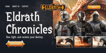 Dragnel Font Poster 3