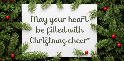 Christmas Heartscript Font Poster 5