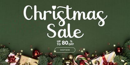 Christmas Heartscript Font Poster 2