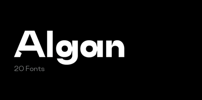 Algan Font Poster 1