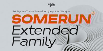 Somerun Font Poster 1