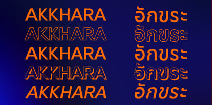 Akkhara Font Poster 2