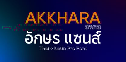 Akkhara Font Poster 1