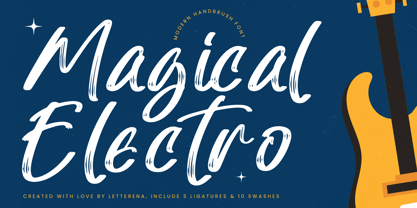 Magical Electro Font Poster 1