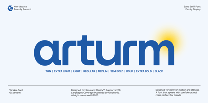 GC arturm Font Poster 1