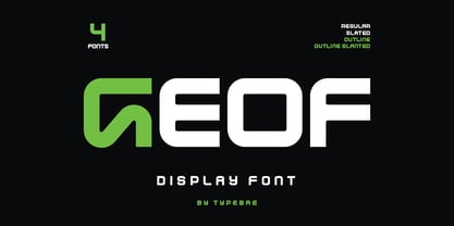 Geof Font Poster 1